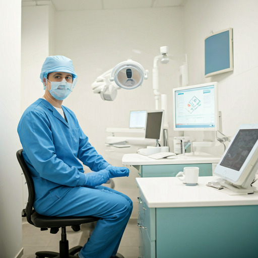 Interior de clínica dental moderna con tecnología de última generación